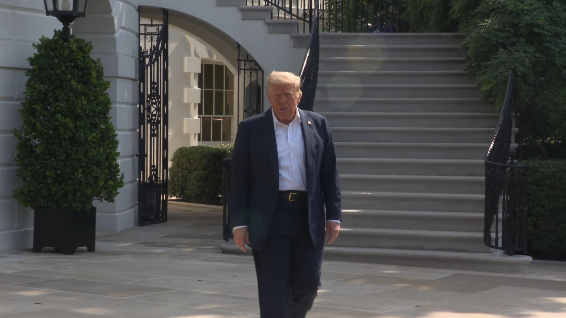 White House - President Trump: “You'd think a dam would have to break to have it so it's terrible”