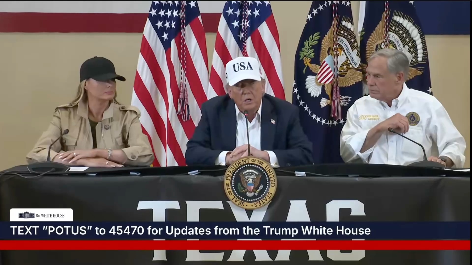 Kerrville TX- President Trump: “It’s hard to believe the devastation”
