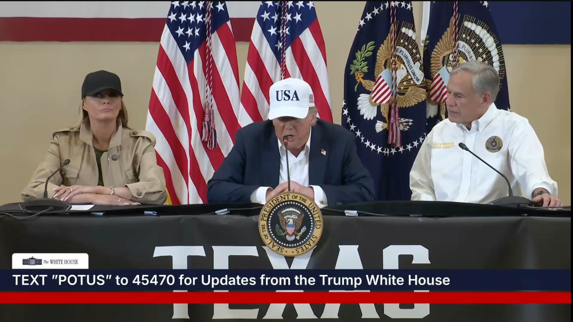 Kerrville TX- President Trump: “It’s amazing the incredible spirit from those families”