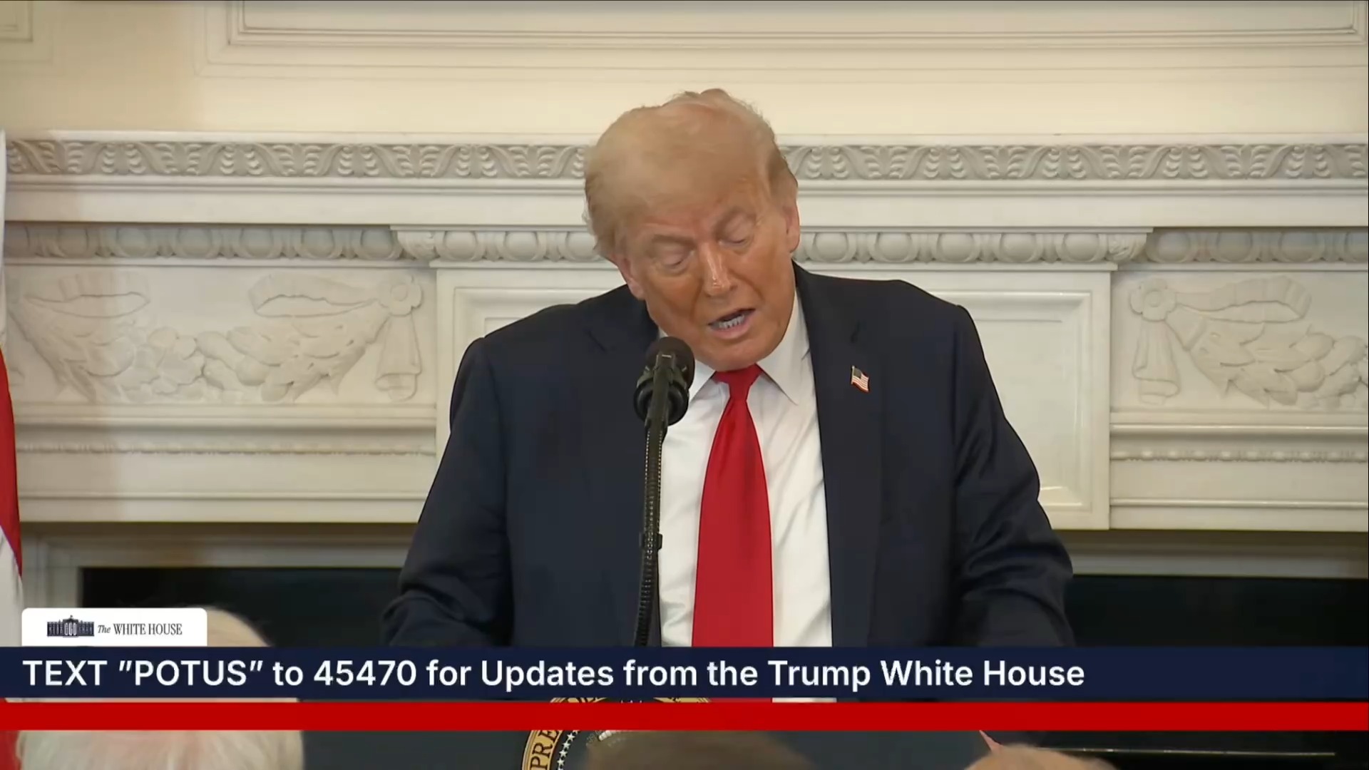White House Faith Luncheon - President Trump: “I go on television I rile the market”