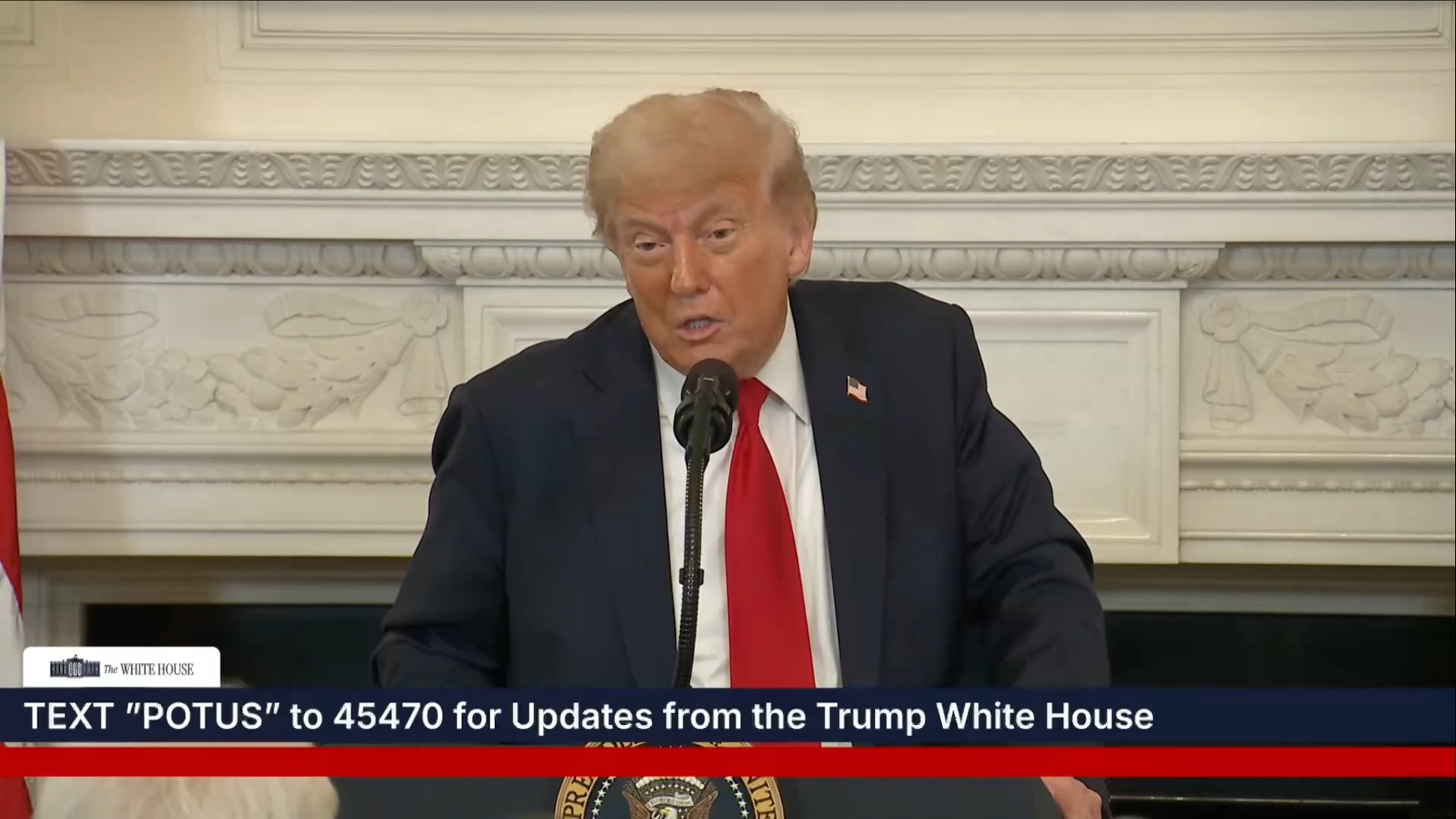 White House Faith Luncheon - President Trump: “The United States Treasury ran a budget surplus”