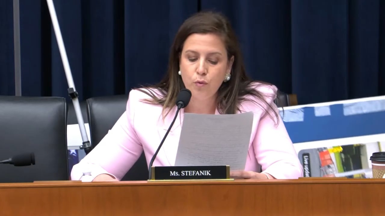 House Edu - Rep. Stefanik (R-NY): "So an investigation but no actual action - like so many of these failed university presidents"