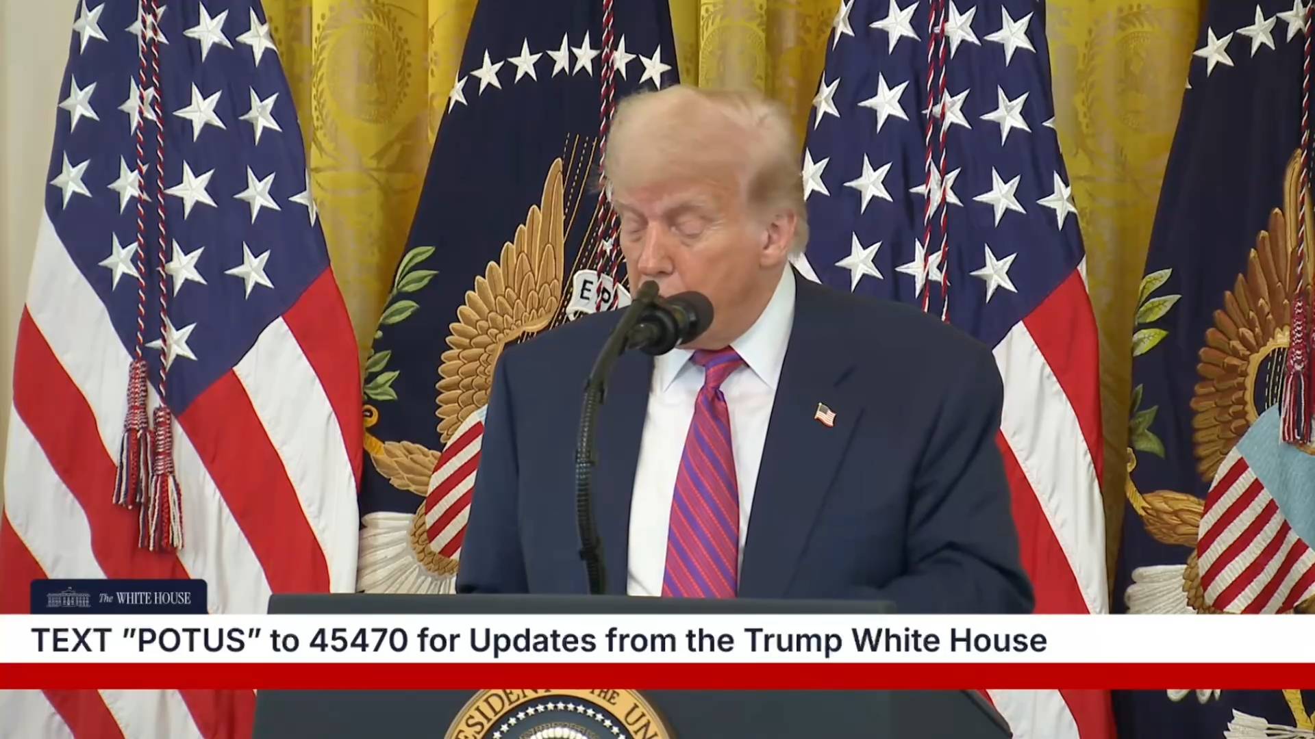 White House - President Trump: “We’re not going to let the dollar slide”