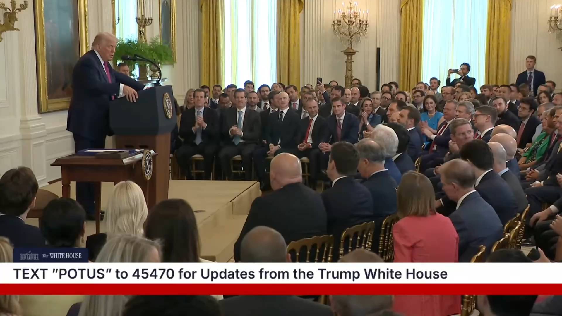 White House - President Trump: “We’re doing the biggest deals in the world”