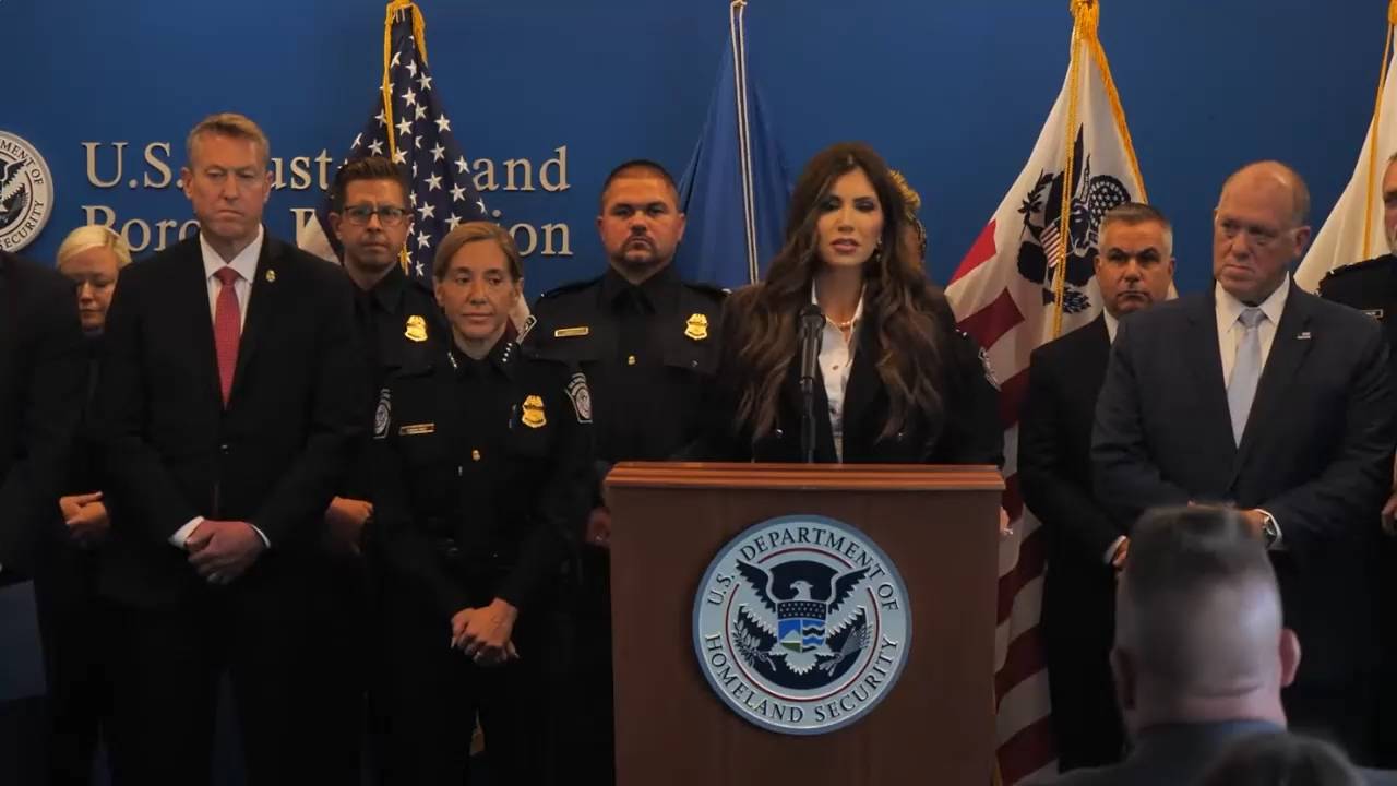 DHS Presser - Sec. Kristi Noem on the shooting suspect's multiple arrests and releases: "And what did we think was going to happen with policies like that?"