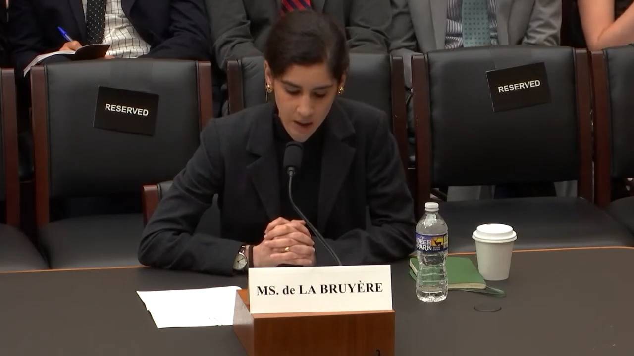 House Judiciary - Witness de la Bruyere: "Bejing has also proven its willingness to use the U.S. legal system to punish those who stand in its way"
