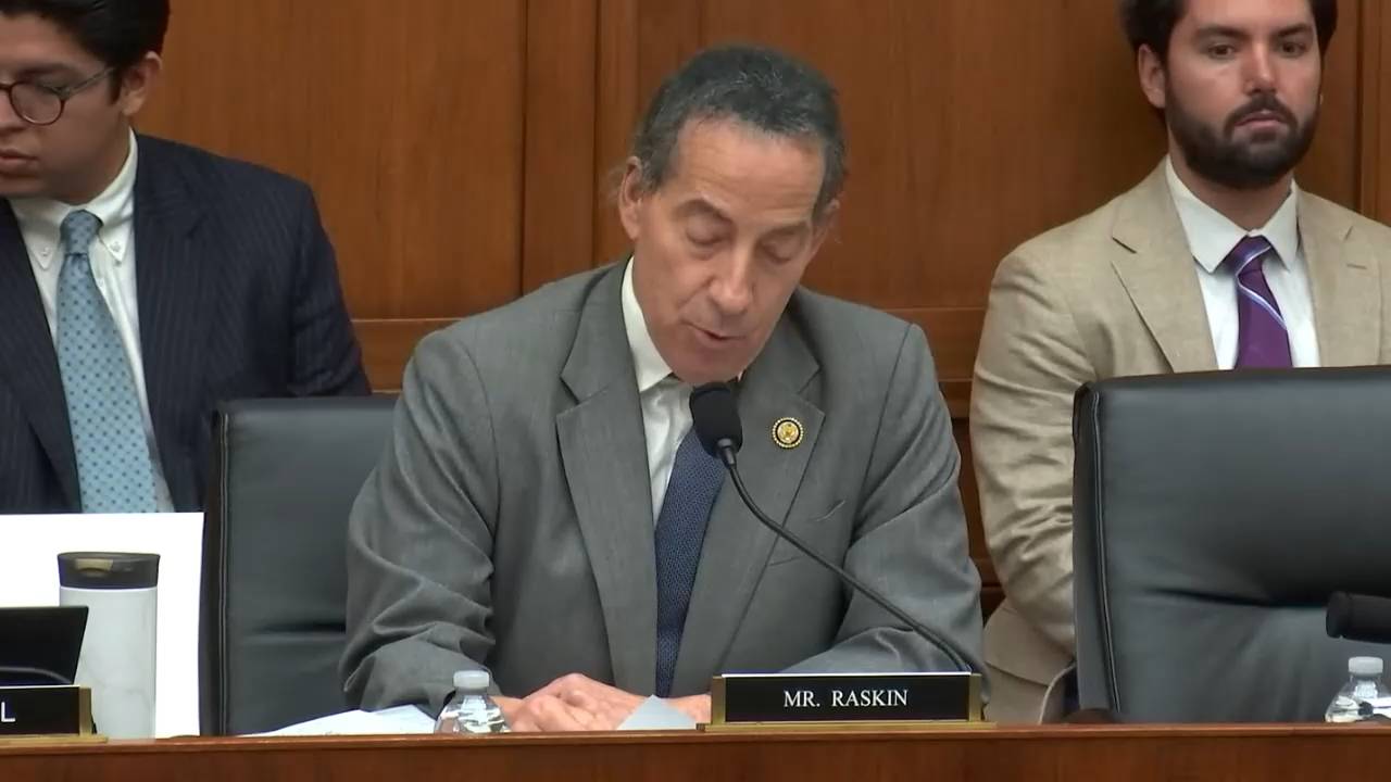 House Judiciary - Rep. Raskin (D-MD): "Nothing but music to the ears of propagandists and foreign recruiters for China and Russia"