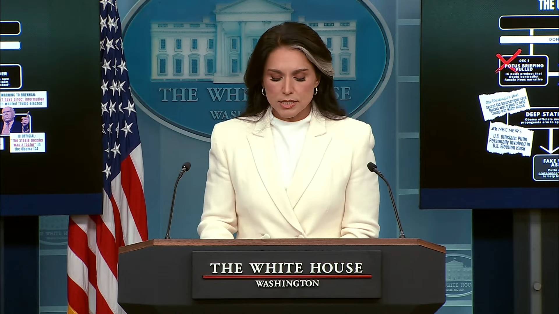 White House - Director of National Intelligence Tulsi Gabbard: "This has to do with the integrity of our democratic republic"