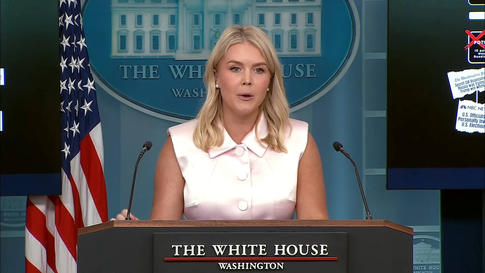 White House - Press Sec. Leavitt: "There was no collusion, no corruption, except on the part of Barack Obama"