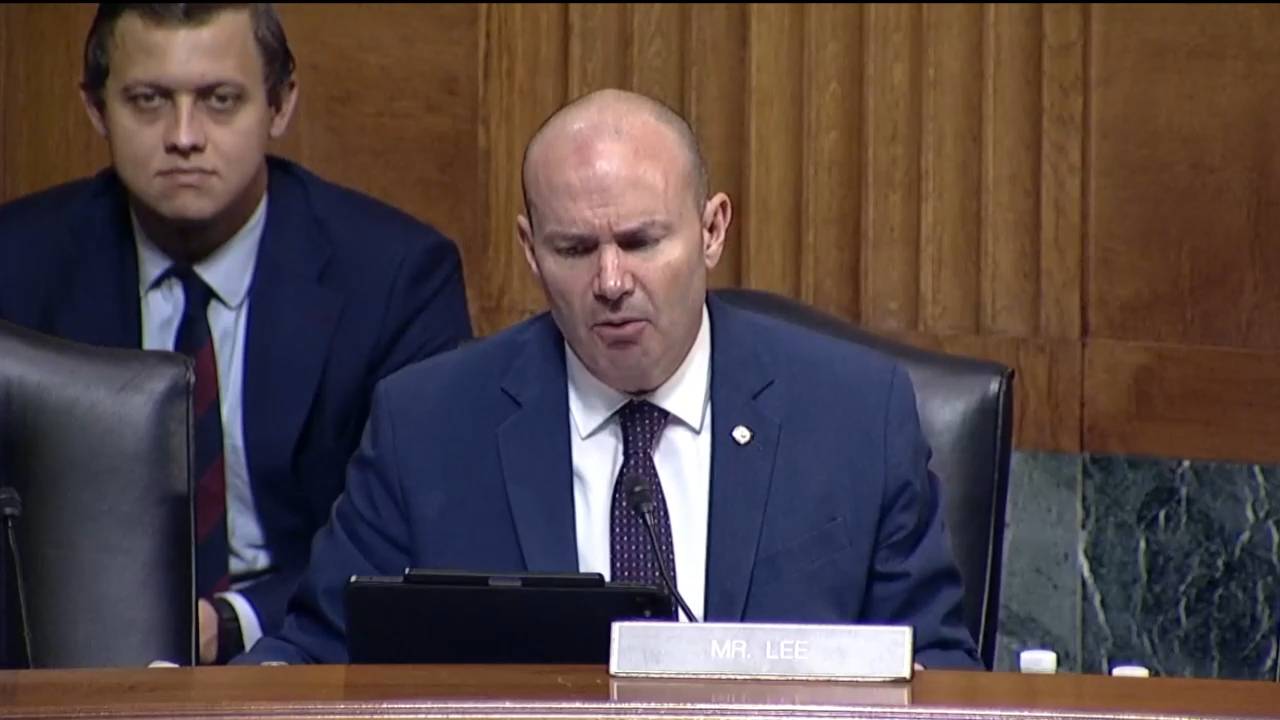 Senate Judiciary - Sen. Lee (R-UT): "How may have big business used DEI practices to terminate works on the basis of criteria that would have otherwise been prohibited?"