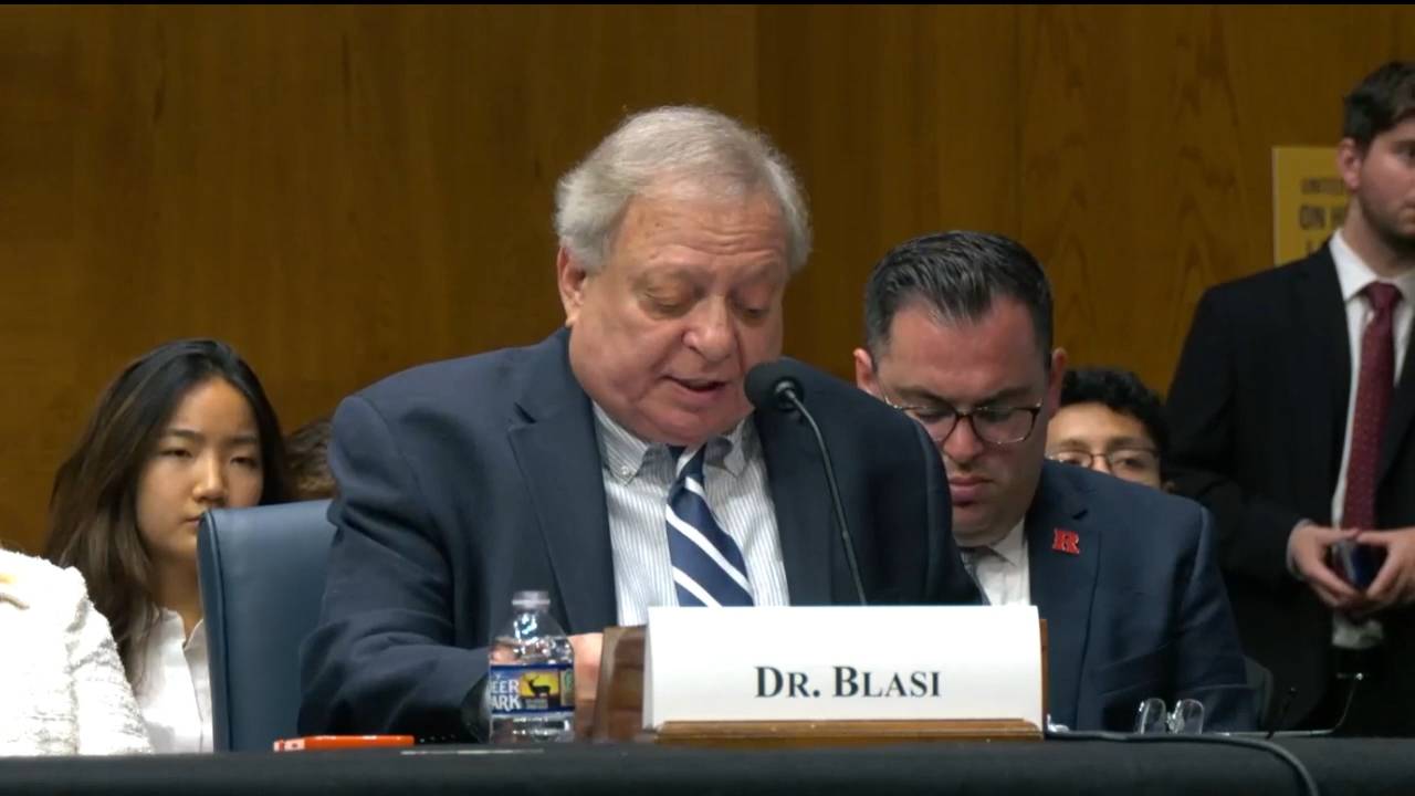 Senate Empowering Workers - Witness Dr. Blasi on the benefits of Employee Stock Ownership Plans