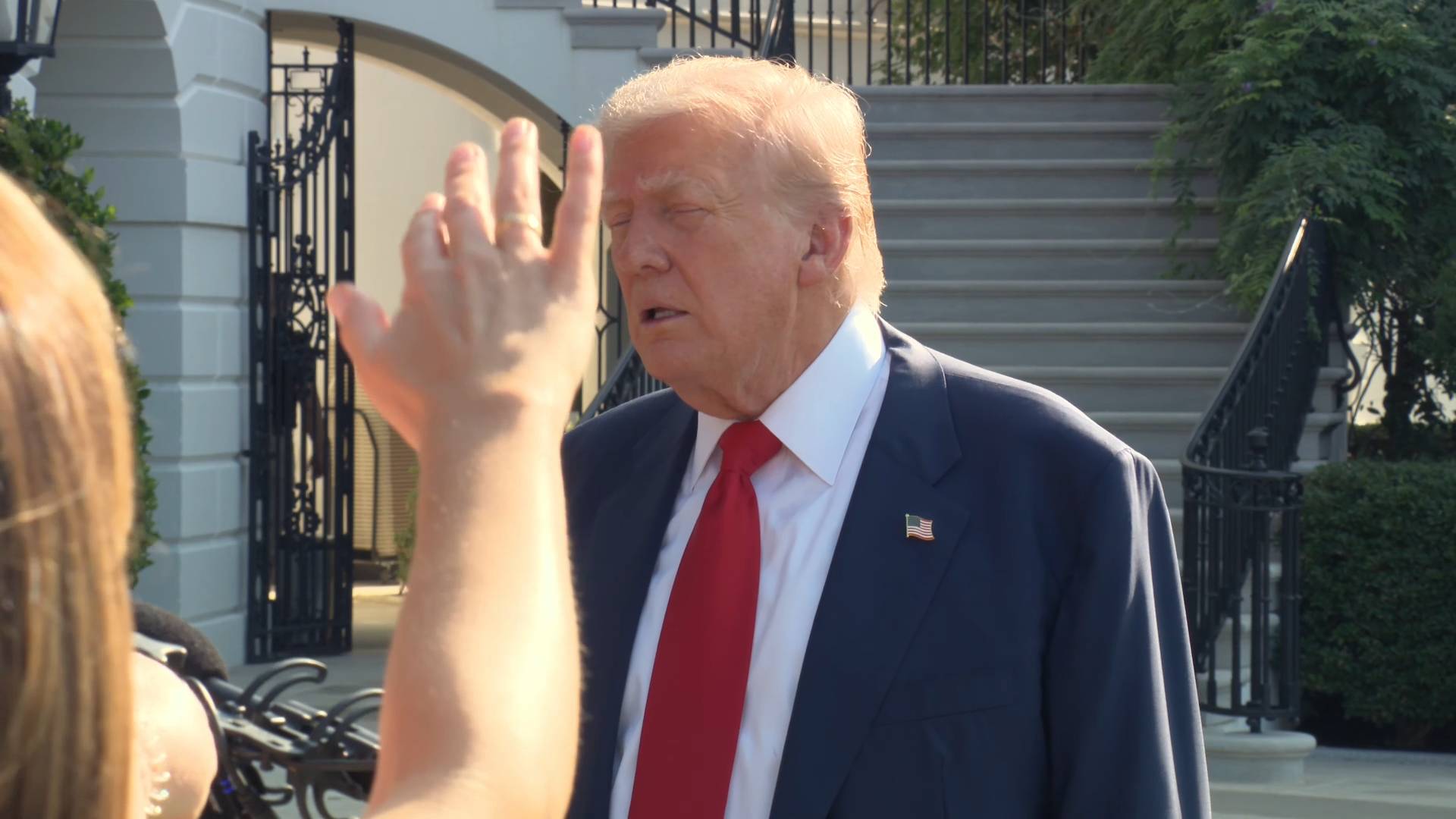 White House - President Trump: “You ought to be speaking about Bill Clinton who went to the island 28 times”
