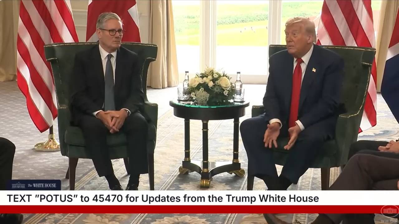 White House Meeting wtih UK - Pres. Trump on Hamas hostages: "They use them as a shield"
