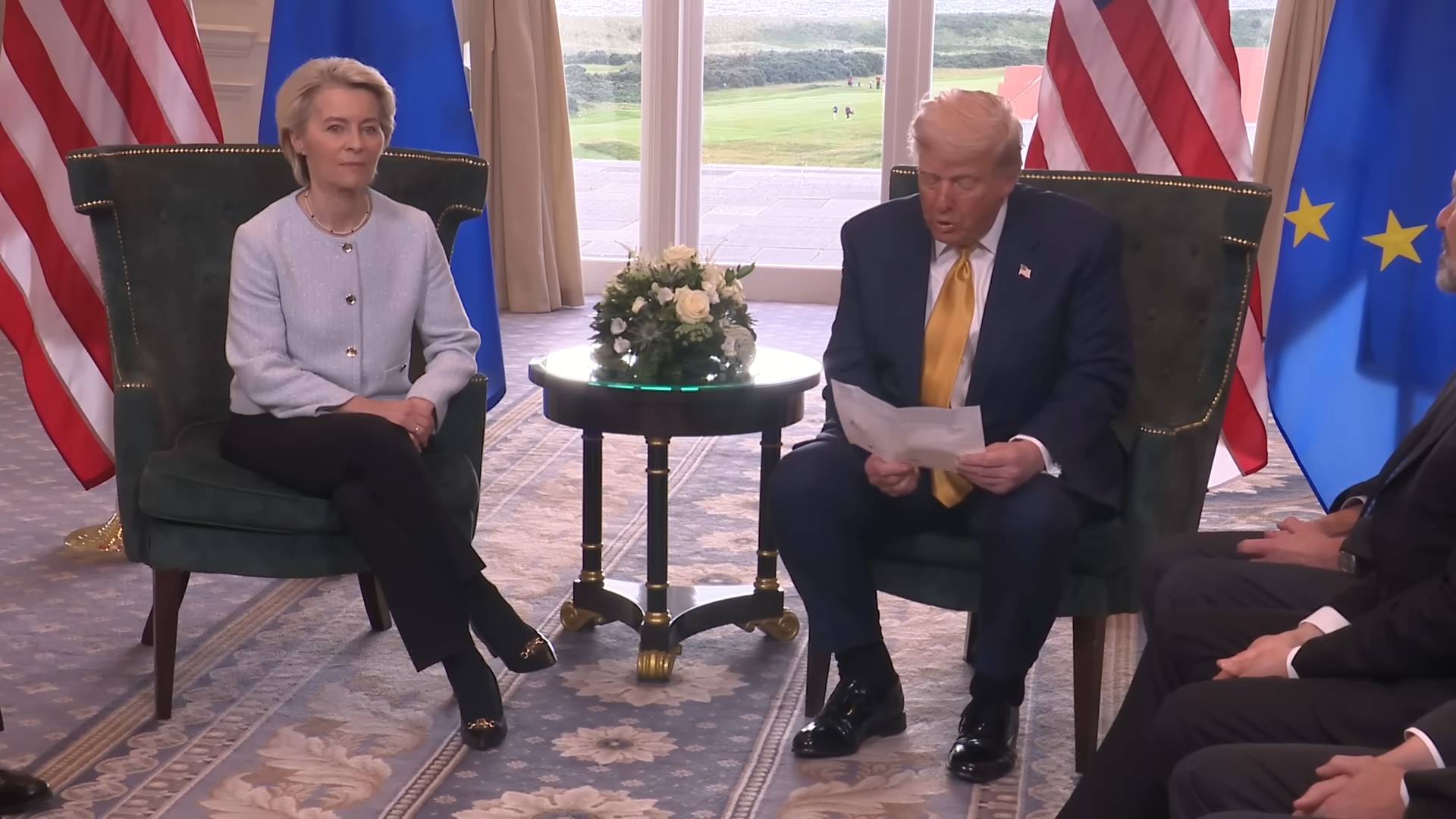 White House - 7 27 25 - President Trump: “They're agreeing to open up their countries to trade at 0 tariff”