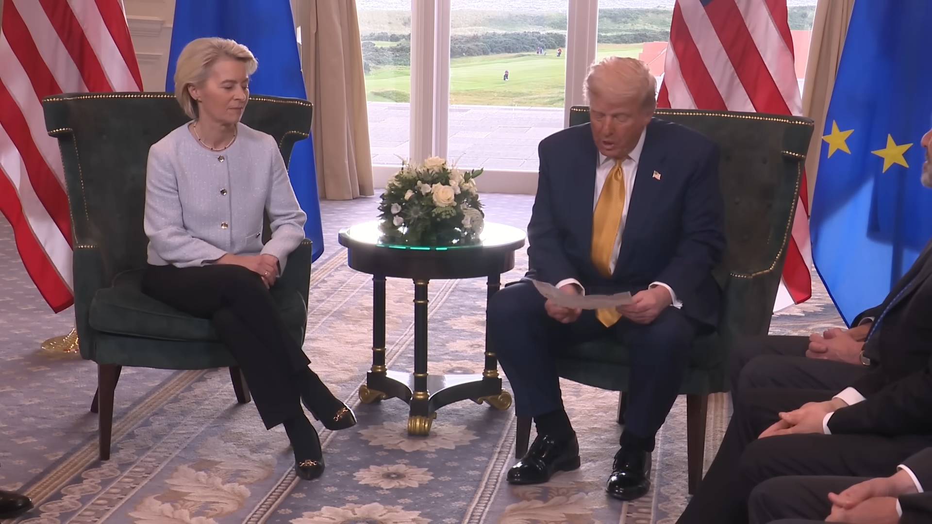 White House - 7 27 25 - President Trump: “they're agreeing to purchase a vast amount of military equipment”