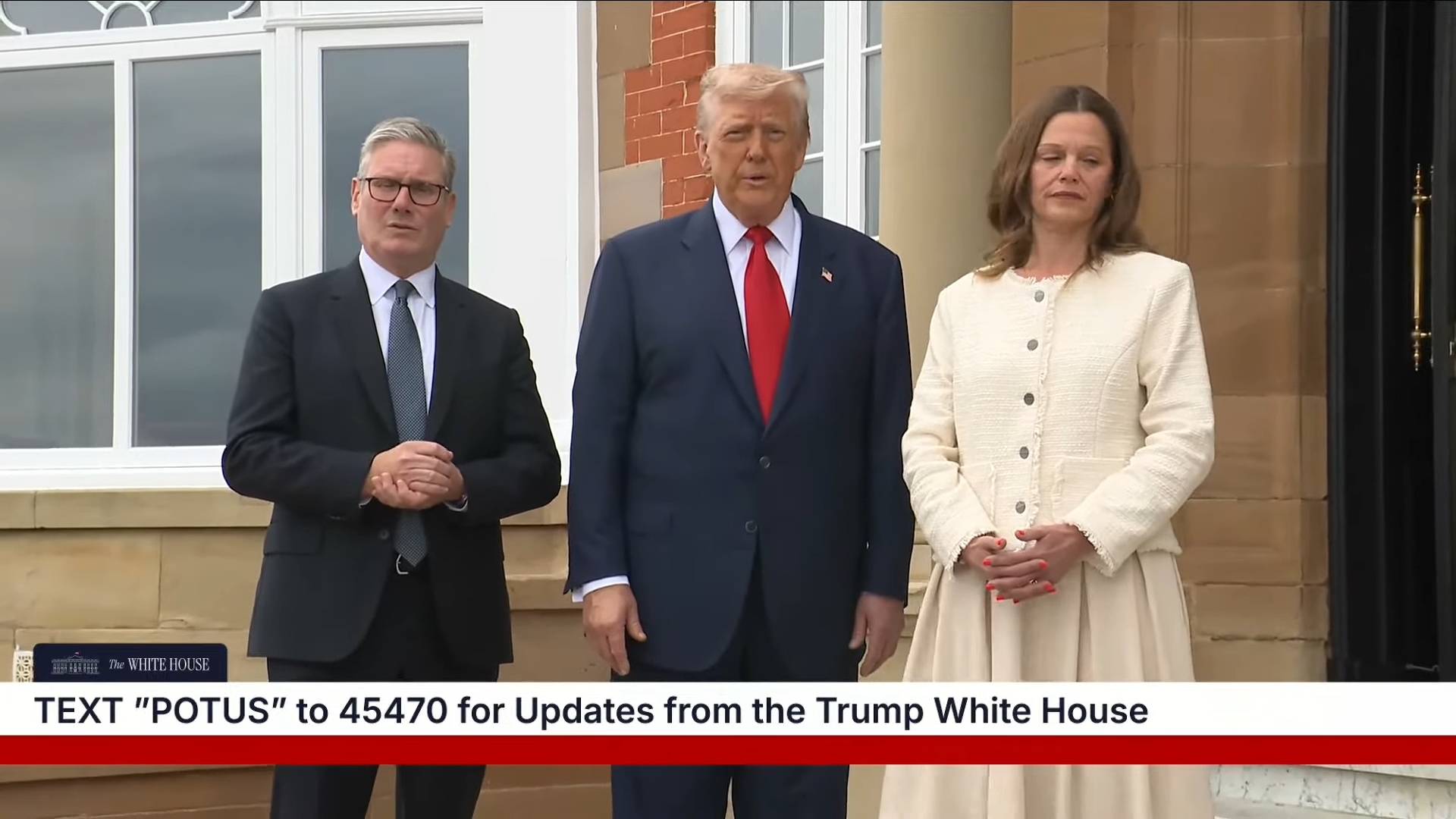 White House Greeting UK - President Trump on Gaza: “those children look very hungry”