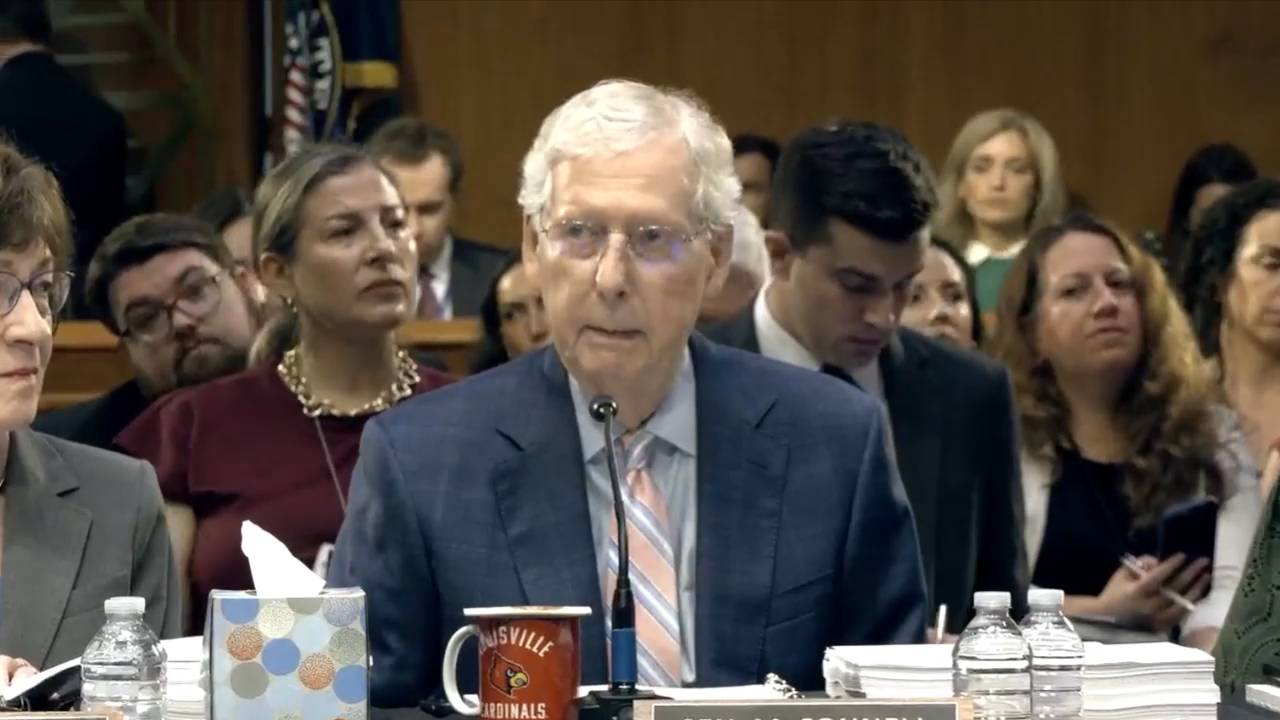 Senate Appropriations - Sen. McConnell (R-KY) on international politics: This administration has "underestimated the level of challenge that we have"