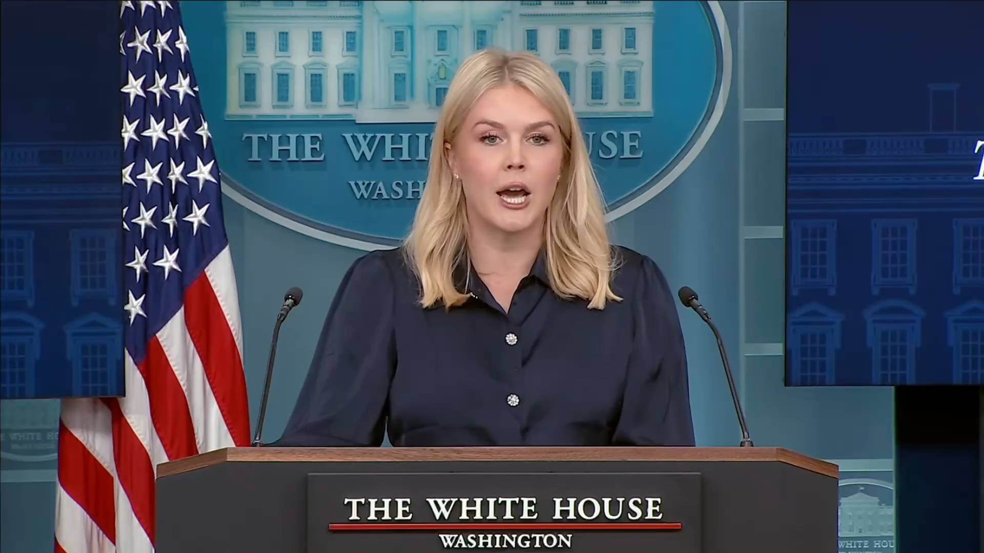 White House - Press Sec. Leavitt: “the site of the new ballroom will be where the small and heavily changed and reconstructed east wing currently sits”