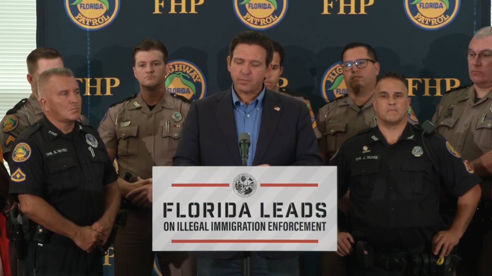 Florida - Gov. DeSantis: “Florida Highway Patrol is establishing a new immigration unit”