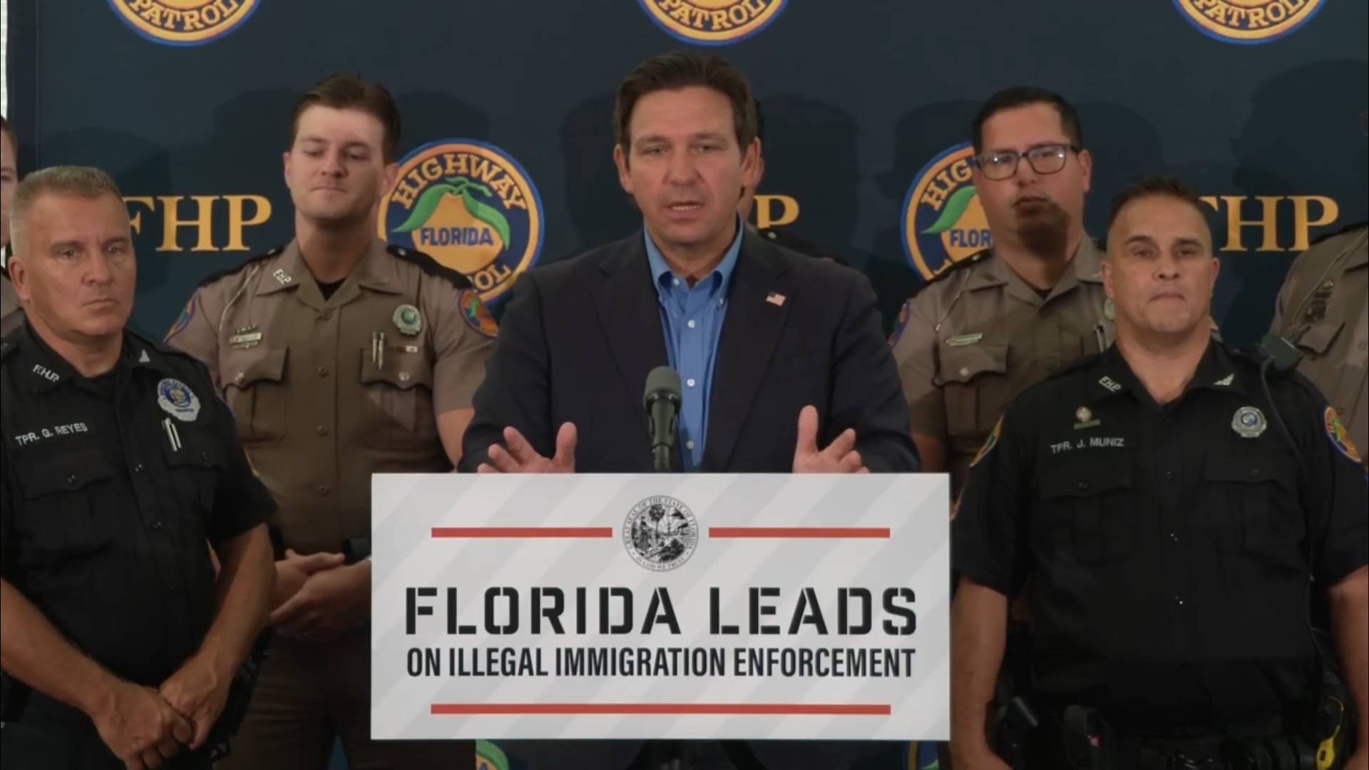 Florida - Gov. DeSantis: “They release them and then they end up committing some homicide”