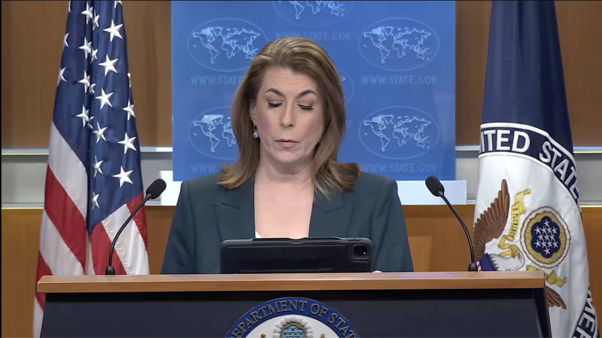 Dept. of State - Spokesperson Bruce on Syria: “We’re working for stability”
