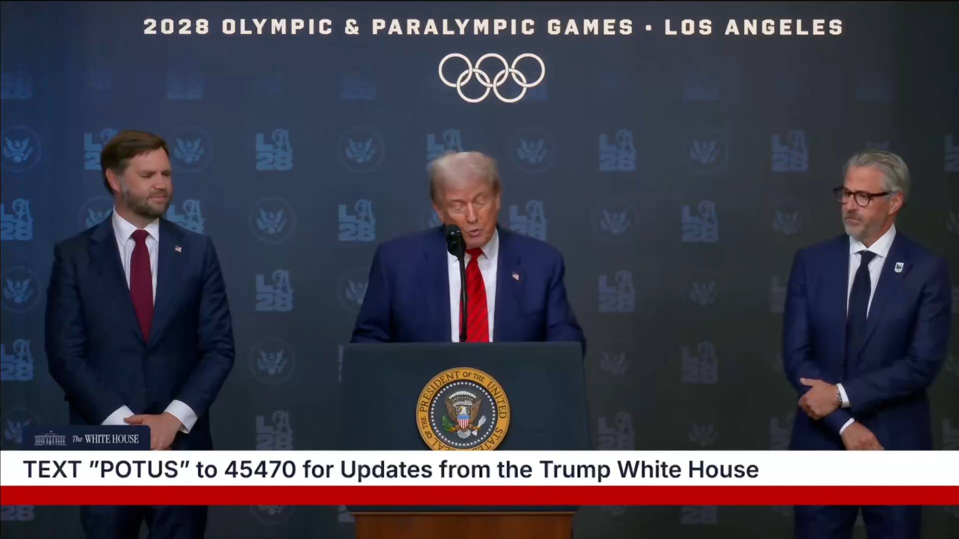White House - President Trump: “To insure the games are safe, seamless, and historically successful”