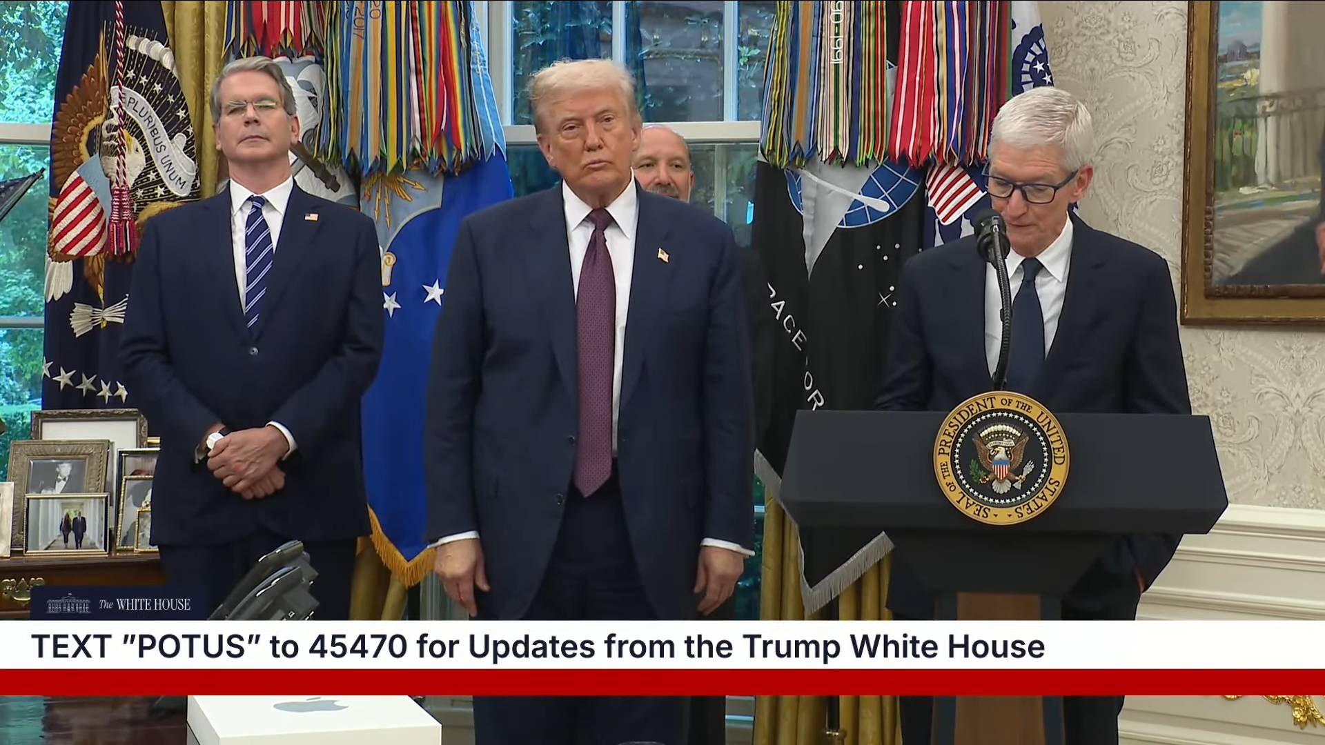 White House - Tim Cook: “bringing our total U.S. investment to six hundred billion over the next 4 years”