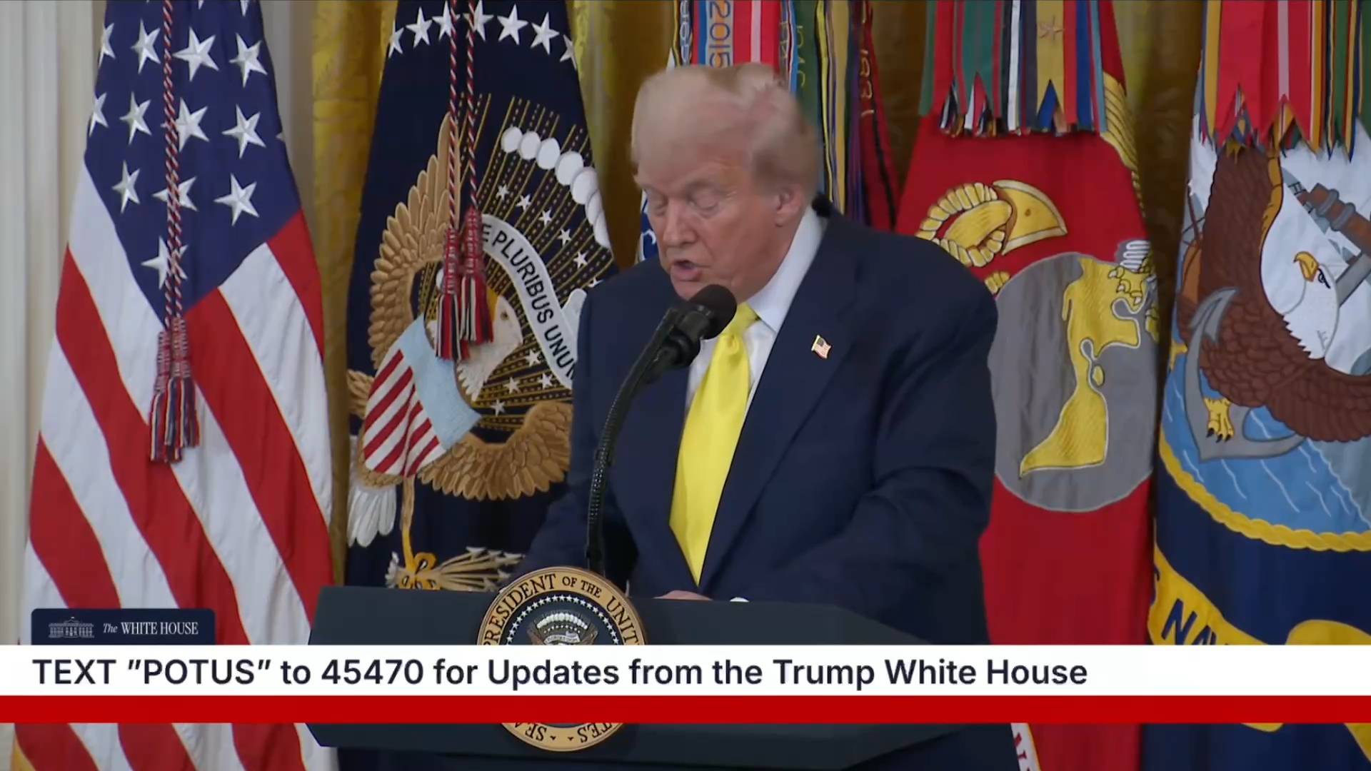 White house - President Trump: “From the very beginning our nation’s fate has depended on heroes like those in the room”